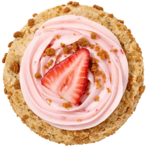 Crumbl Strawberry Biscoff Cookie