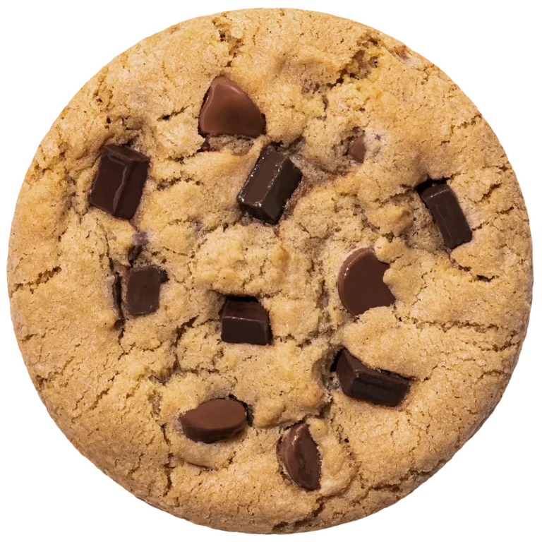 Crumbl Chocolate Chip Cookie with milk chocolate chips and semi-sweet chocolate chunks