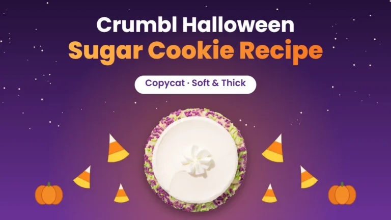 Crumbl Halloween sugar cookie recipe