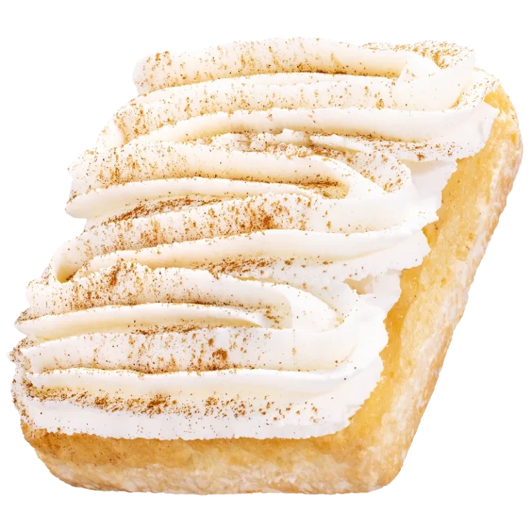 Crumbl Tres Leches Cake with whipped cream and cinnamon