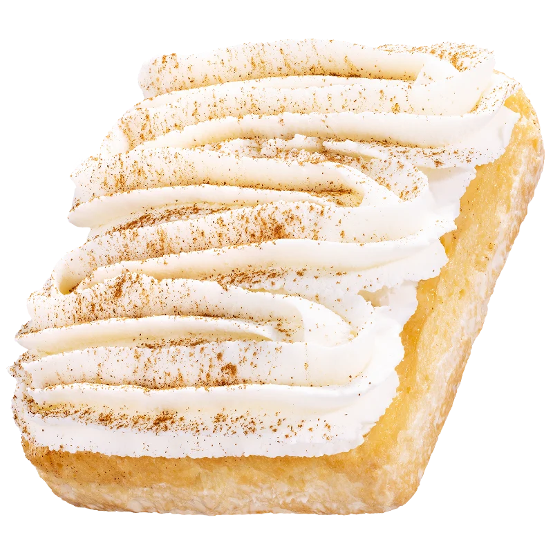 Crumbl Tres Leches Cake with whipped cream and cinnamon